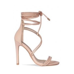 ✖️Nude Lace Up Heels